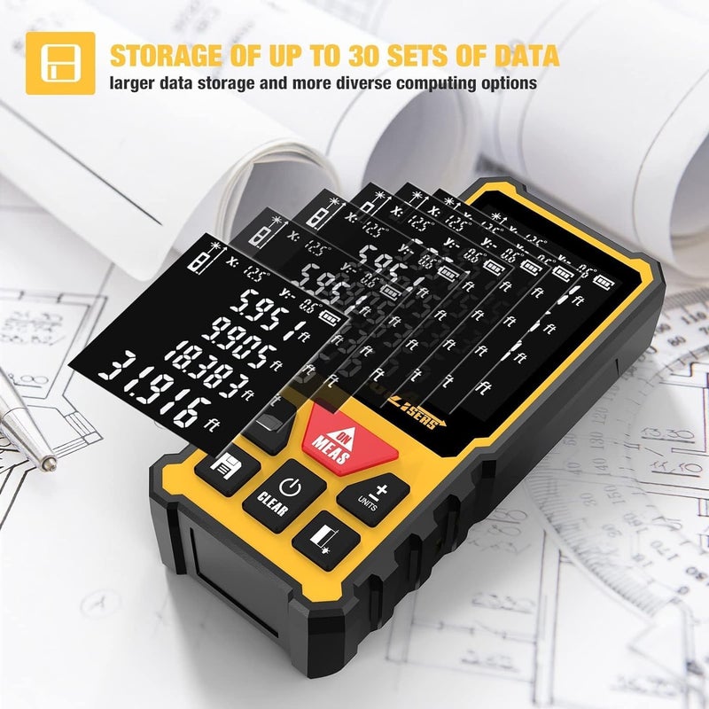 DegLasers Laser Measurement Tool, 328 Feet Laser Measure with Dual Angle Display,M/in/Ft/ft+in Unit Switching,Laser Distance Meter for Measure Angle,Distance,Area and Volume,Pythagorean Mode - Image 5